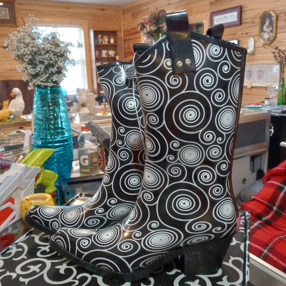 Rubber Cowboy Boots